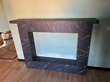 FINTO CAMINO IN LEGNO RICOPERTO CON CARTA FOTOGRAFATO FINTO MARMO