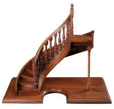 Scala Palazzo Scale a Spirale Architettoniche 3D Modello Legno 14" Scultura Nuova