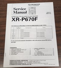 Pioneer XR-P670F CD Cassette