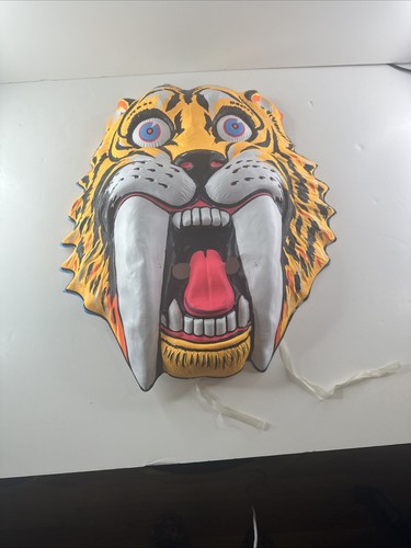 Maschera halloween tigre dente - maschera,