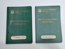 2 Libretti Risparmio Postale