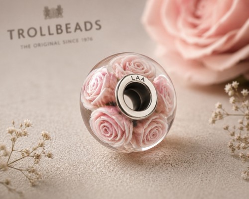 Trollbeads rosa della madre - rosa,