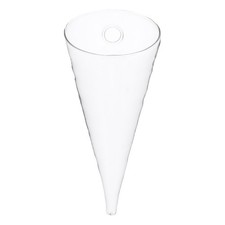 Vaso in vetro cono circolare