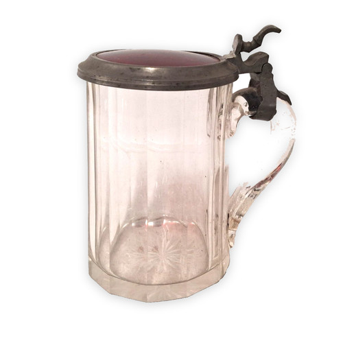 Coperchio peltro tankard - in,