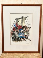 EMANUELE LUZZATI IL MARINAIO SERIGRAFIA A TIRATURA LIMITATA