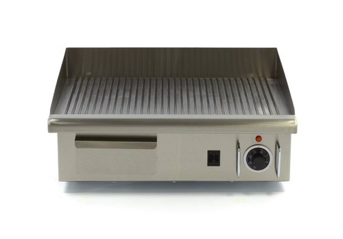 Fry top piastra - , rigata