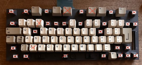 Amiga commodore a600 1 - commodore, tasto