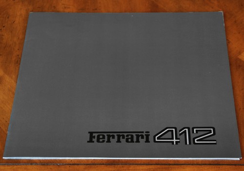 Brochure vendita ferrari 412 - brochure,