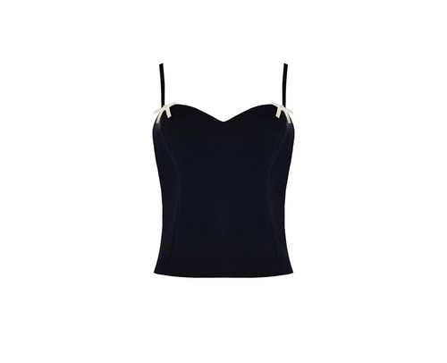 Top bustier con - spille, a