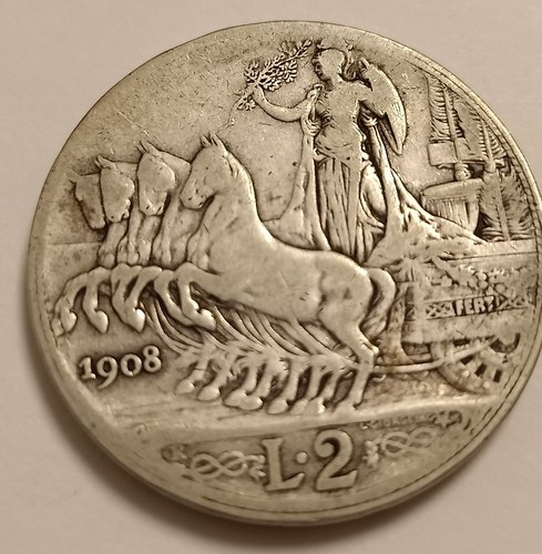 Lire quadriga veloce 1908 - lire,