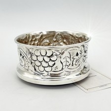 Sottobottiglia da tavola in argento sheffield silver plated vintage stile antico