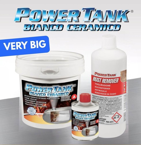 Power tank bianco - bonifica, per