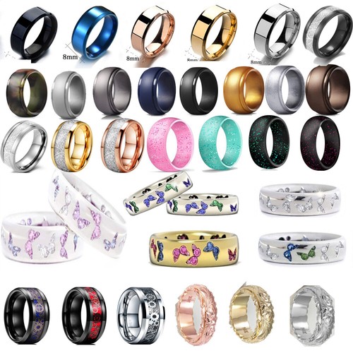 Anello uomo silicone inox