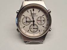 Seiko 7A38 7190 Orologio cronografo Uomo Vintage chrono quartz (batteria) 36 mm