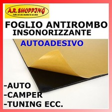 FOGLIO ANTIROMBO CATRAMATO ADESIVO PANNELLO INSONORIZZANTE BITUMINOSO 