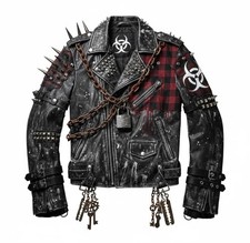 Giacca motociclista punk - da,