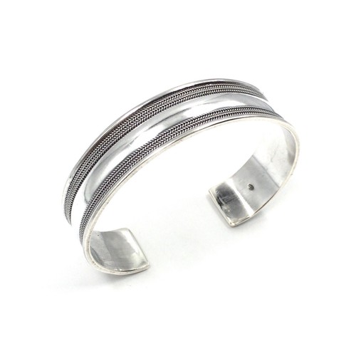 Bracciale moderno argento - bracciale,