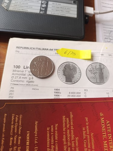 Moneta 100 lire - lire, del