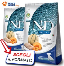 Farmina Dog N&D Ocean Puppy Mini → Merluzzo e Zucca - 800 gr / 2,5 / 7 kg - Cani