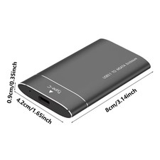 USB 3.1 500 GB HDD Esterno Metallo Portatile Rimovibile SSD Espansione Aggiornam