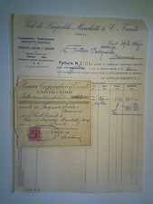 Fattura "Ved. di Leopoldo