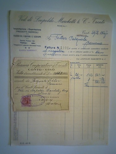Fattura ved di leopoldo - "ved.,