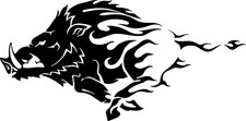 Adesivo Cinghiale Decal auto