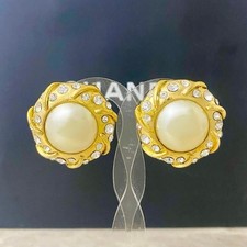 CHANEL orecchini perle strass