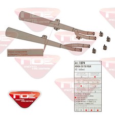 MARMITTA SCARICO HONDA CB 750 FOUR SITO 1274 COD.563