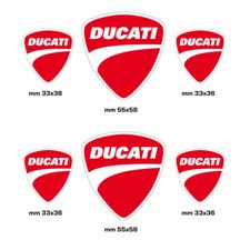 KIT 6 ADESIVI STICKERS DUCATI