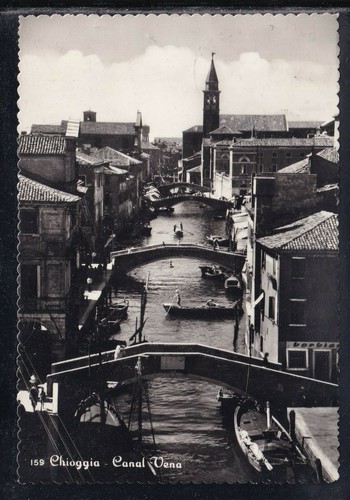 Cartolina chioggia canal vena - canal,