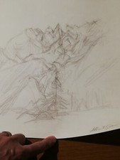 Alberto Giacometti Fotolitografia Einaudi 1963.