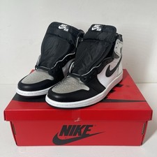 Nike Air Jordan 1 Retro High OG Silver Toe Donna UK 5 EU 38,5 Nuove di zecca