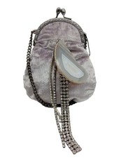 ZARA Borsa telaio Donna Borsa malva-argento elegante