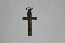 Crocifisso ebano teschio