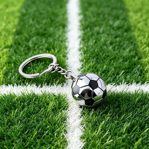 Portachiavi calcio metallo - calcio, in