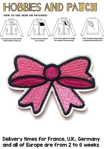 Patch fiocco rosa - patch,