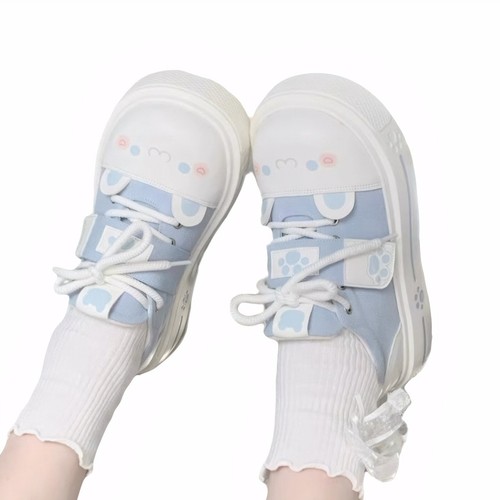 Sneakers kawaii tela platform - sneakers,