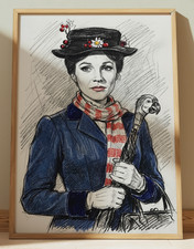 MARY POPPINS DRAWING PRINT