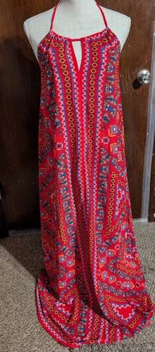 Maxi abito donna pomodoro