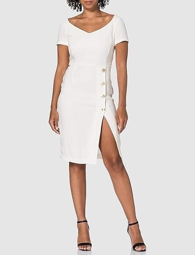 Pinko white pencil dress - pencil,