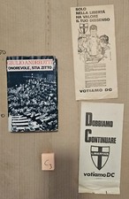 Depliant Dc Democrazia Cristiana E Libro Giulio Andreotti Onorevole Sti Zitto 