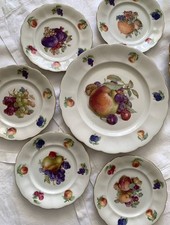 Set servizio di piatti da dessert 5+1 antichi. Charlotte. Bavaria. 1946- ’50