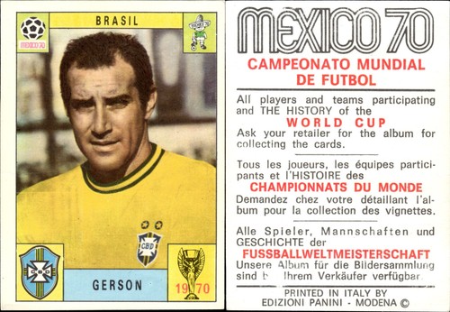 1970 panini mexico brasil - panini,