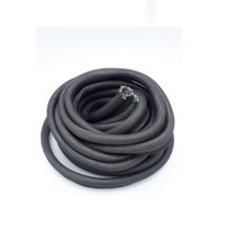 Guarnizione porta bulbo in vetro nero con anima rinforzo acciaio al mt–diam.10mm