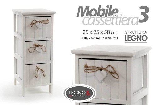Cassettiera cuore pendente - cuore,