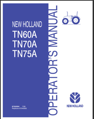 New holland tn60a - new, tn70a