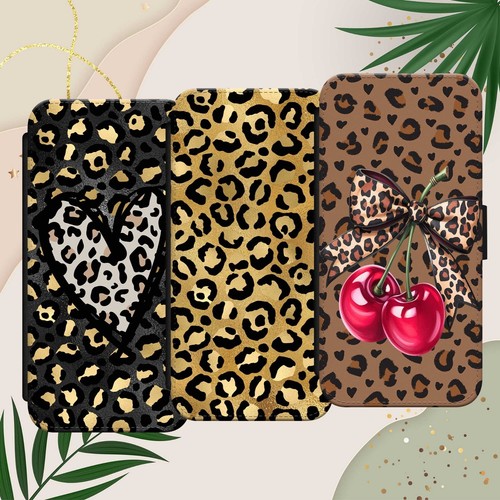 Custodia telefono leopardata - custodia,