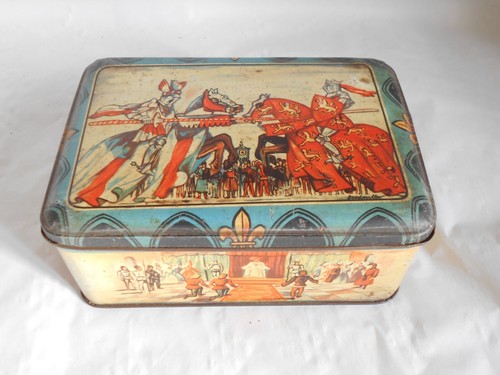 Vintage tin box french 1950s - vintage,