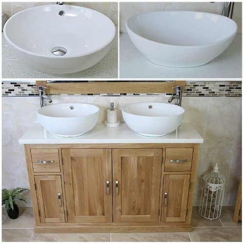 Mobiletto mobile bagno rovere